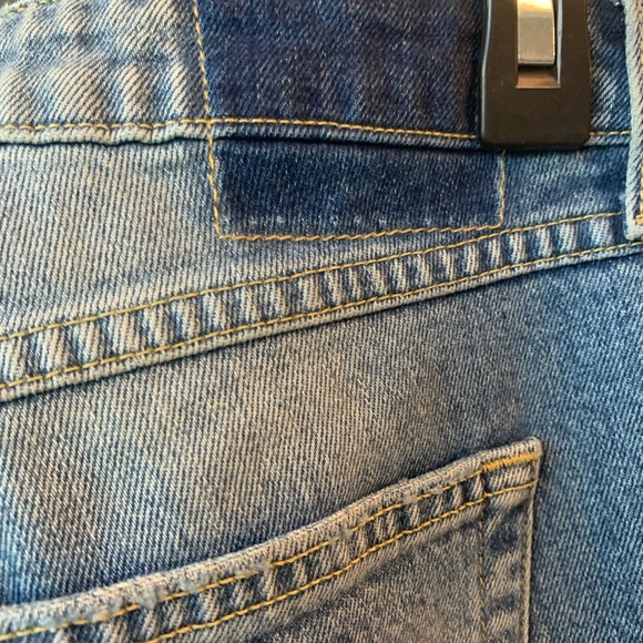 AMO Kate Spin The Bottle Crop Distressed Jeans Destroyed Skinny Denim USA 26 - Picture 11 of 11